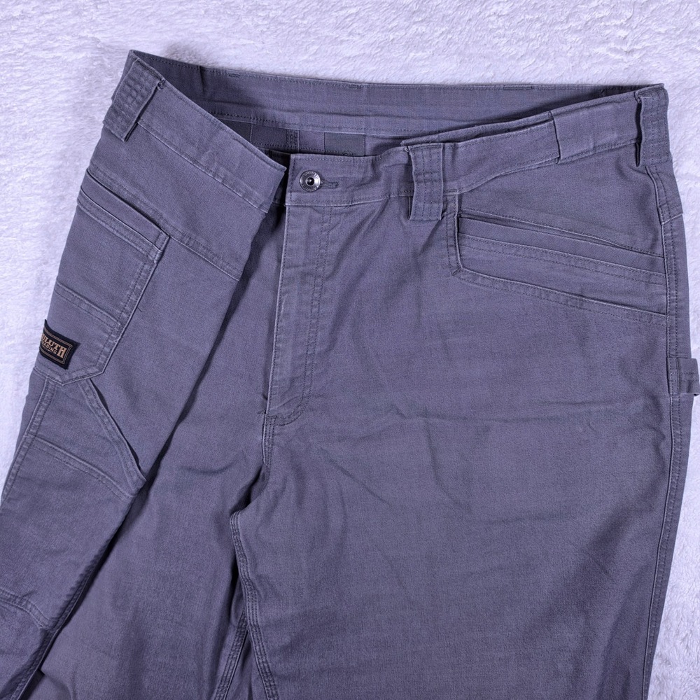 NEW Duluth Dryflex Fire Hose Mens 46/30 Gray Spandex Relaxed Fit Work Pant 40063